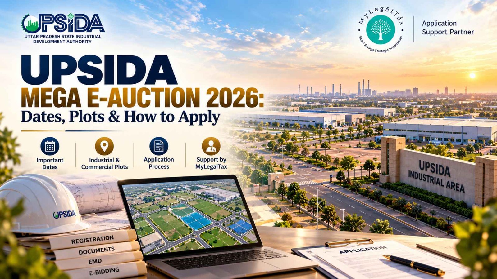 UPSIDA Mega E-Auction 2026 Dates, Plots & How to Apply